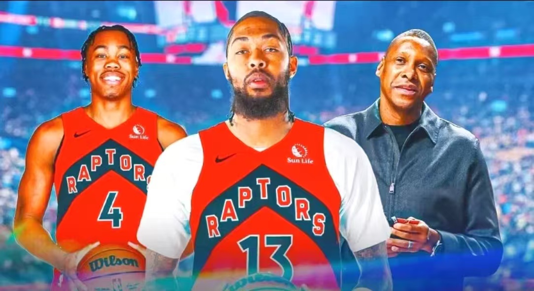 猛龙队主场取胜庆祝，球队新秀表现抢眼引关注